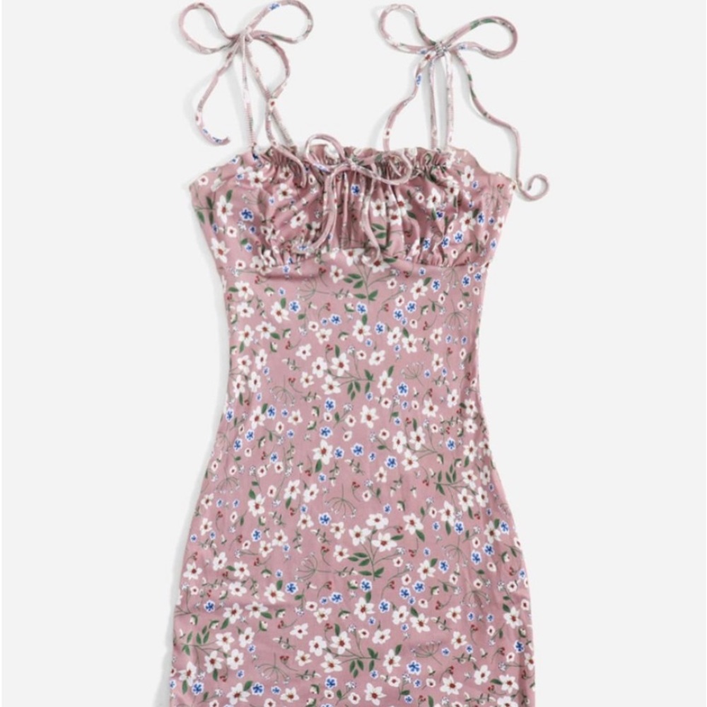 SHEIN pink floral dress